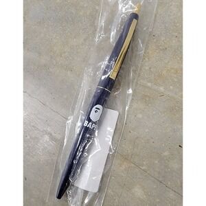 A BATHING APE Goods HEAD PEN Blue Logo Sealed NIP Ink‎ Writing Collectible